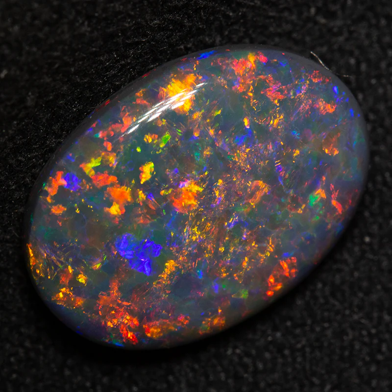 2.97 ct black opal 13.5x9.5x3.6mm - Image 2
