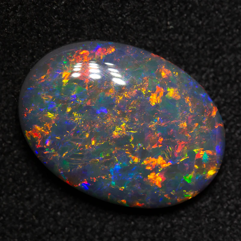 2.97 ct black opal 13.5x9.5x3.6mm - Image 3