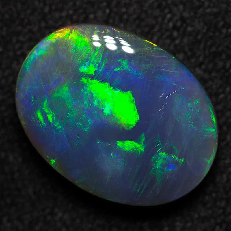2.98 ct black opal 12.1x9.2x4mm - Image 2