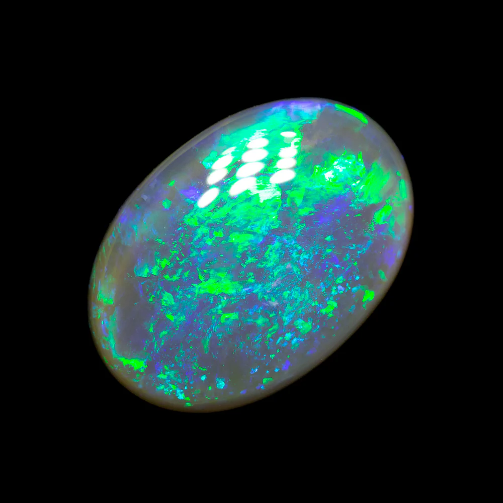 2.99 ct dark crystal opal 13.1x9.2x3.8mm - Image 2