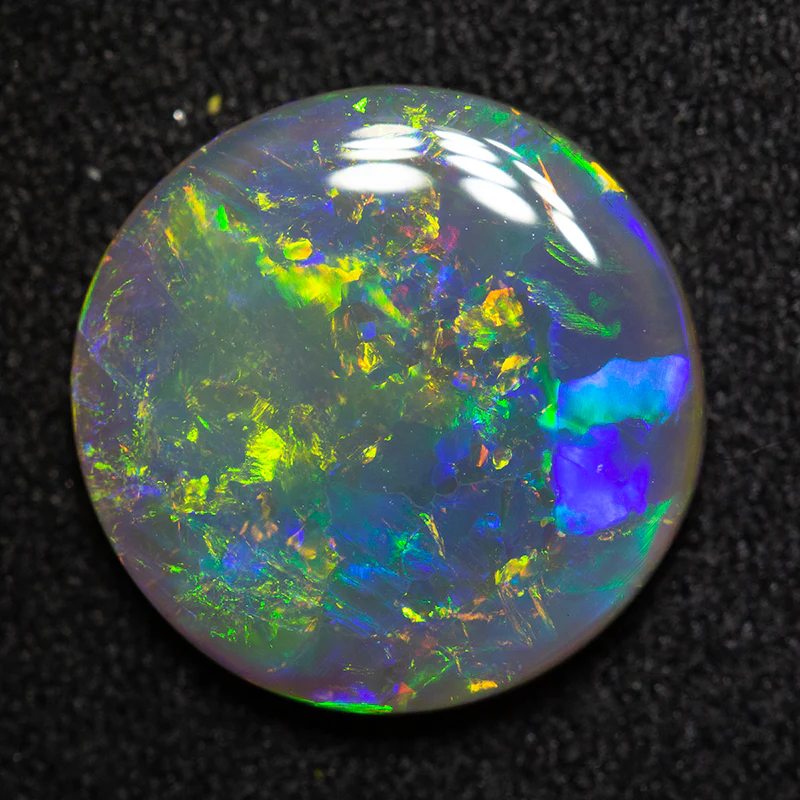 2.99 ct dark opal 12.5mm round x3mm - Image 3
