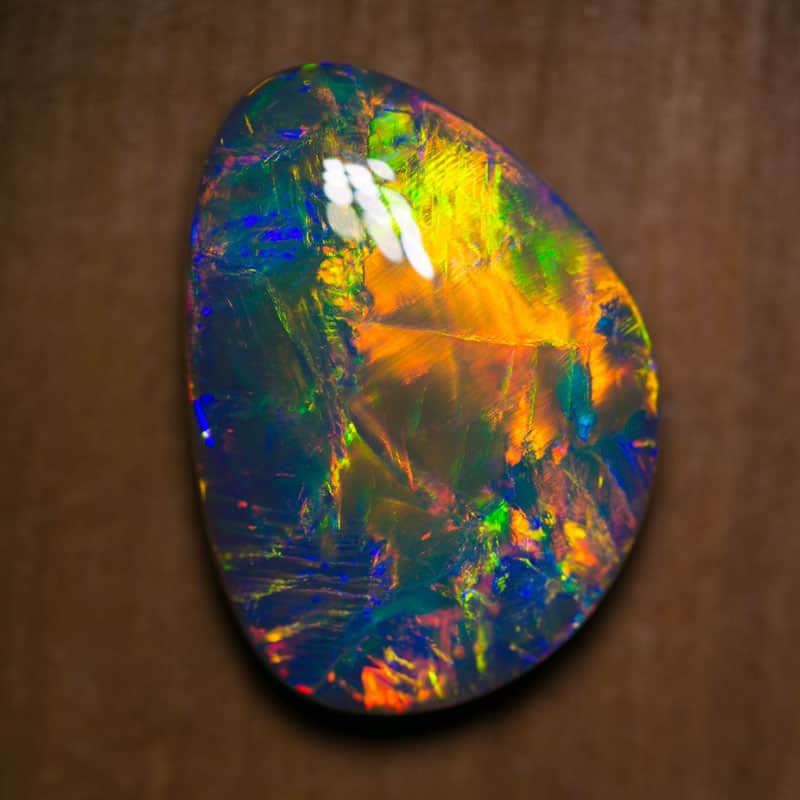 22.05 ct large collectors gem black opal 25x18x8mm - Image 2