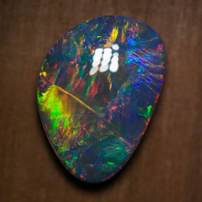 22.05 ct large collectors gem black opal 25x18x8mm - Image 3