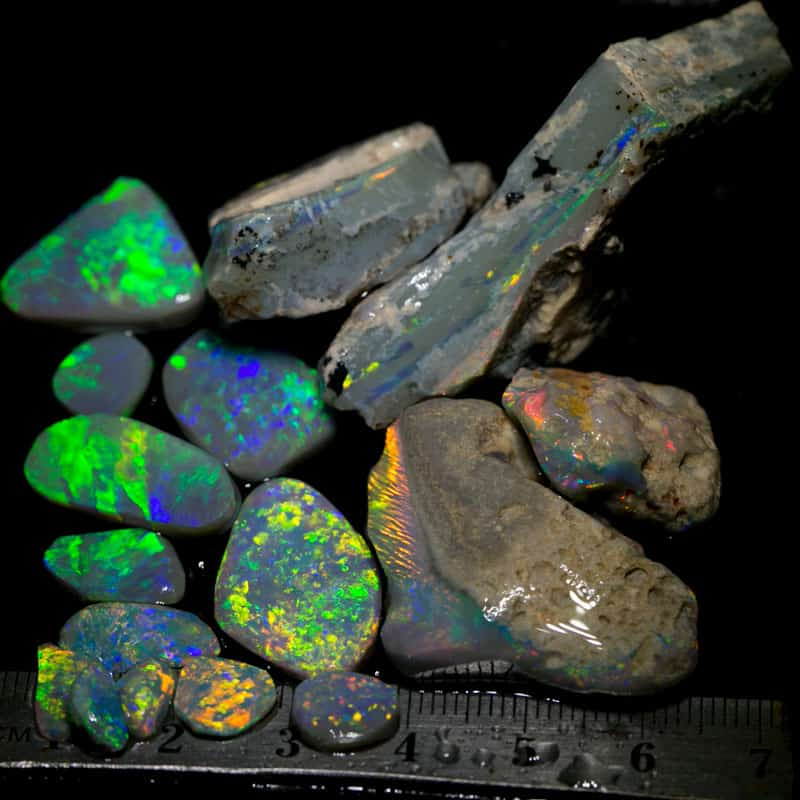 228 ct rough opal 16 pieces - Image 2