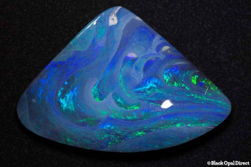 29 carat boulder opal picture stone-The Waves 34x23x5mm - Image 2