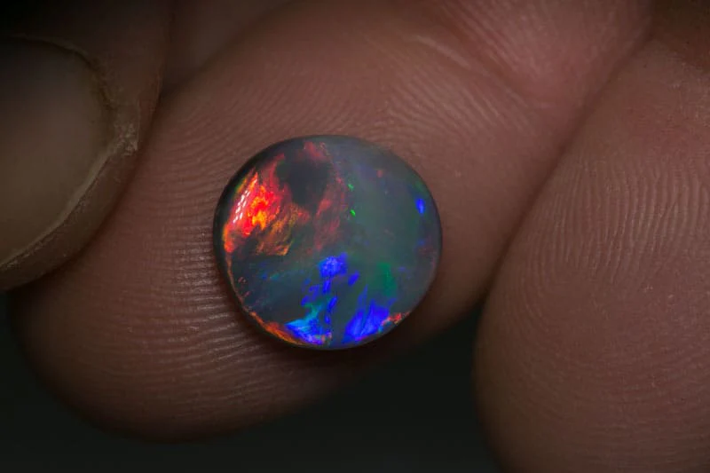 3.00 ct black opal gem 12x11x3.5mm - Image 3