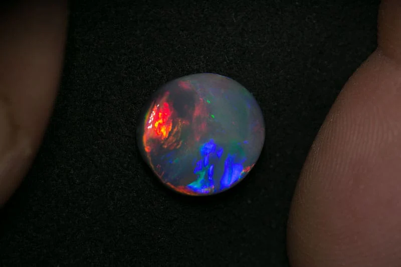 3.00 ct black opal gem 12x11x3.5mm - Image 4
