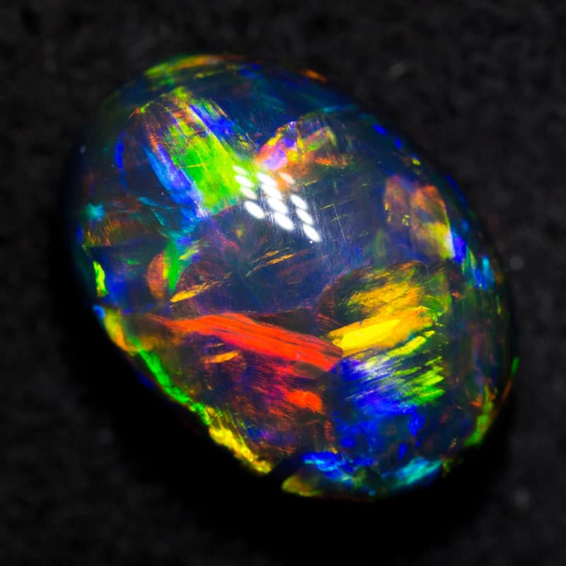 3.00 ct gem black opal 10.7x7.8x5.7mm - Image 4