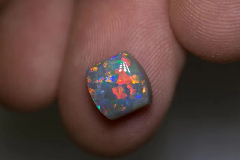 3.01 ct gem black opal barrel cut 9x8.8x4.7mm - Image 2