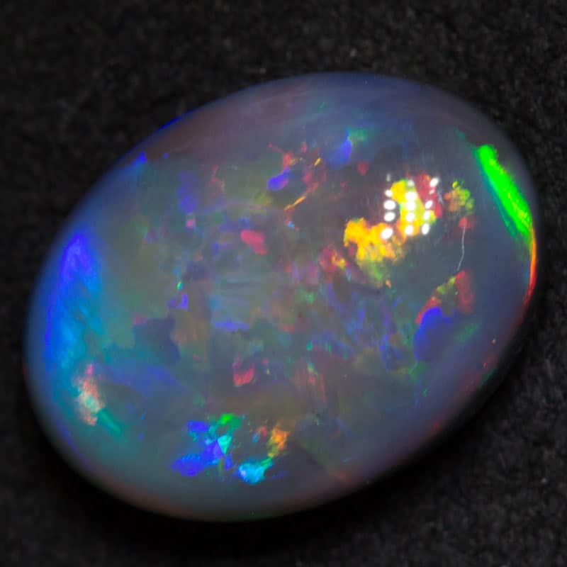 3.02 ct gem black opal 11x8.5x5mm - Image 3