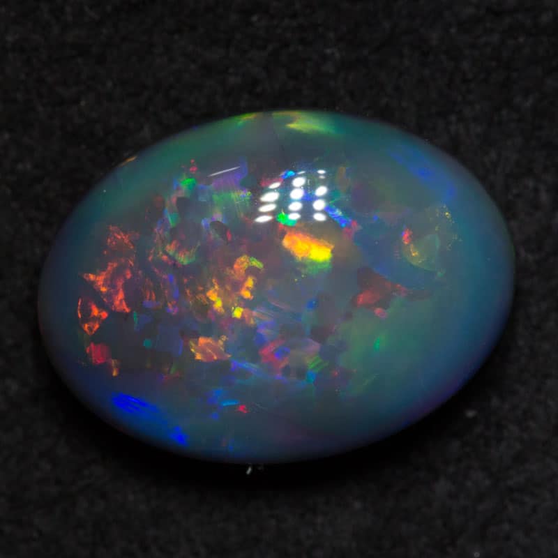 3.02 ct gem black opal 11x8.5x5mm - Image 4