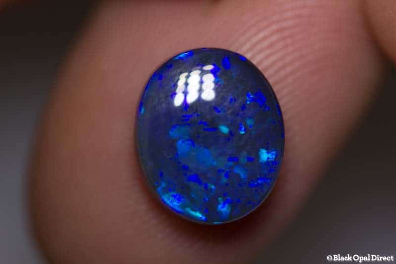 3.03 ct blue black opal 11x9x4mm - Image 2
