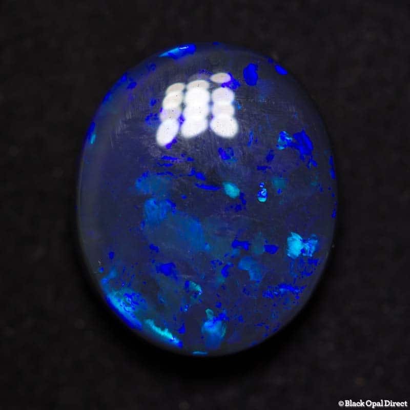 3.03 ct blue black opal 11x9x4mm - Image 3