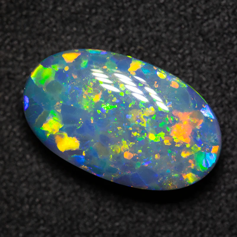 3.04 ct gem black opal 13.5x8x4mm - Image 3