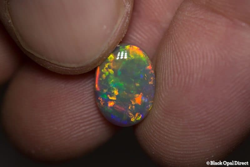 3.05 ct dark opal 12x9x4mm - Image 3