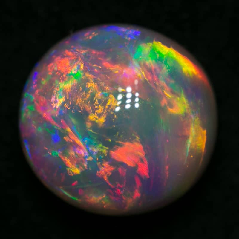 3.08 ct gem crystal opal 9mm round x 6mm thick - Image 3