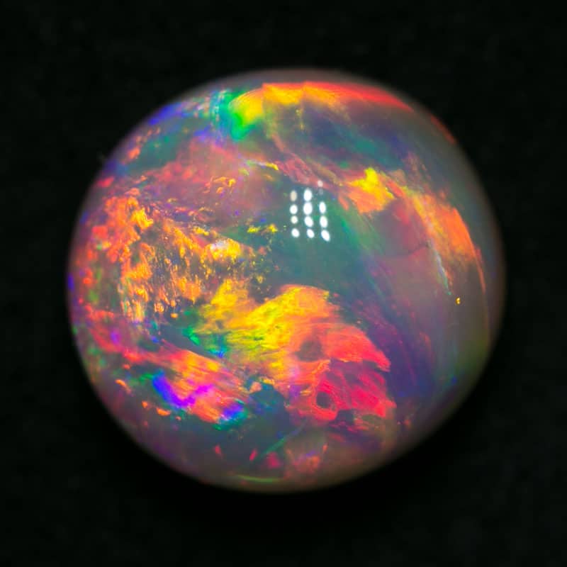 3.08 ct gem crystal opal 9mm round x 6mm thick - Image 4