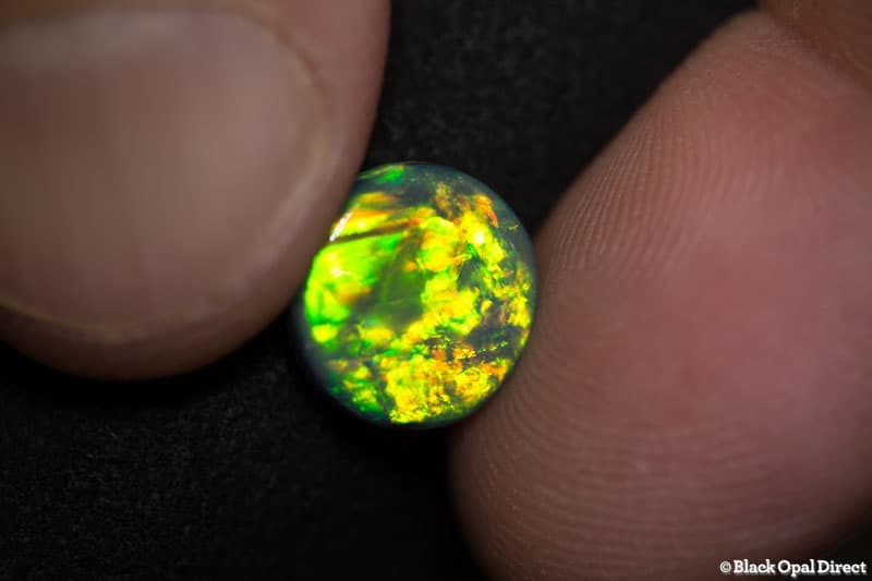 3.10 ct black opal 10.5mm round x 4mm - Image 2