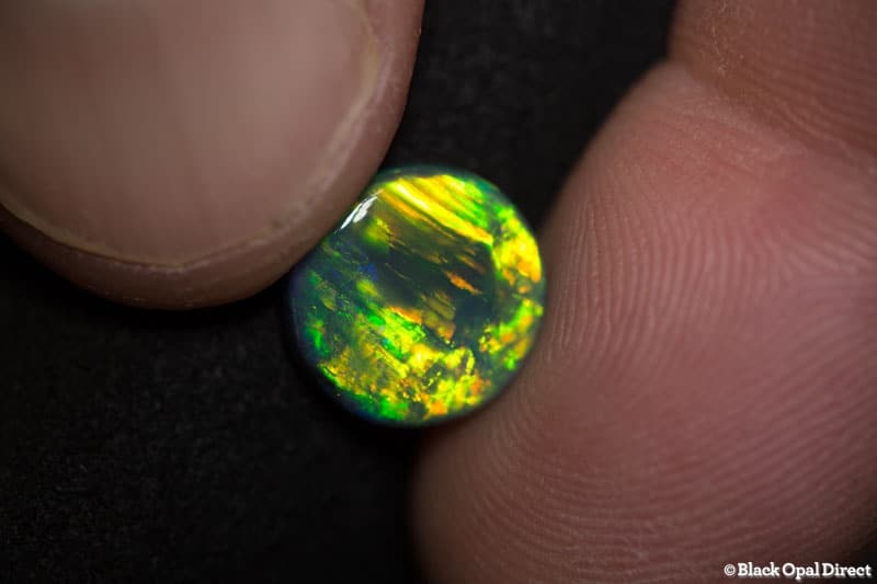 3.10 ct black opal 10.5mm round x 4mm - Image 3