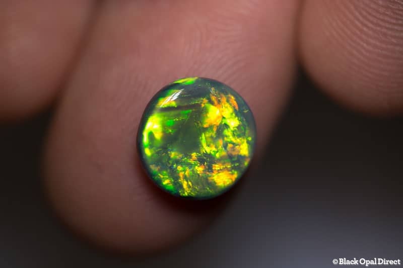 3.10 ct black opal 10.5mm round x 4mm - Image 4