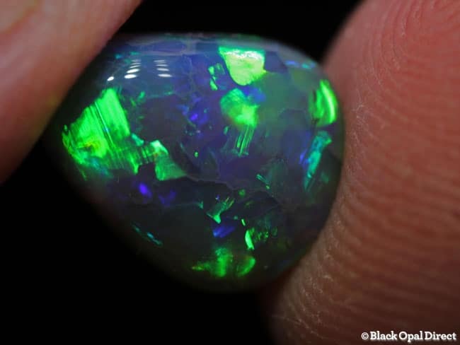 3.10 ct drop shape black opal 11.5x9.5x4.5mm - Image 3