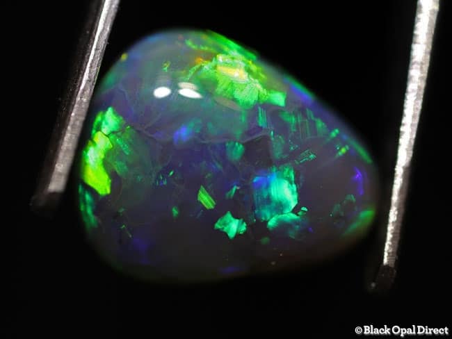 3.10 ct drop shape black opal 11.5x9.5x4.5mm - Image 5