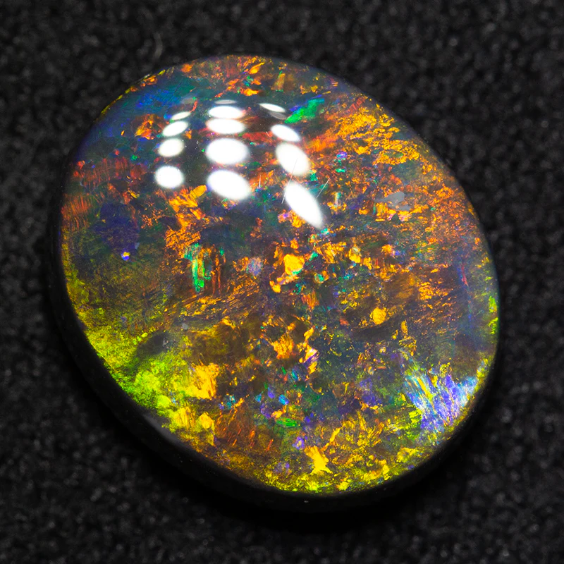 3.10 ct gem black opal 11.5x10x4mm - Image 2