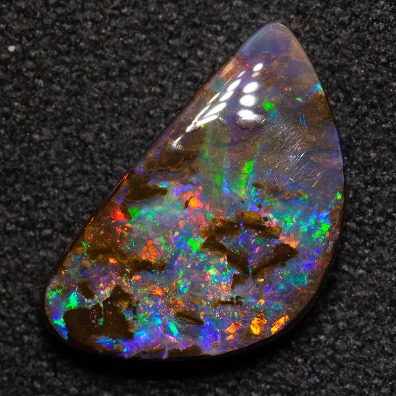 3.11 ct boulder opal 12.6x7.4x3.2mm - Image 2