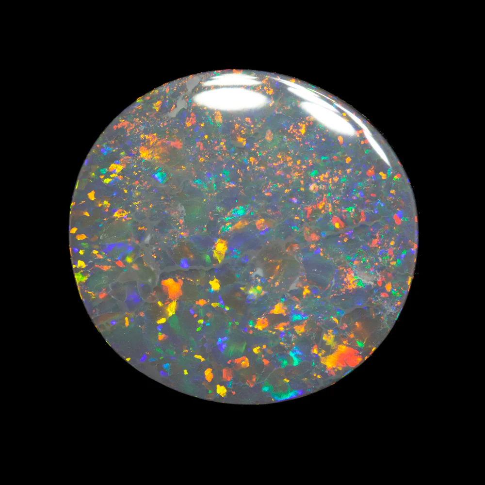 3.14 ct black opal 13.6x13x2.7mm - Image 2
