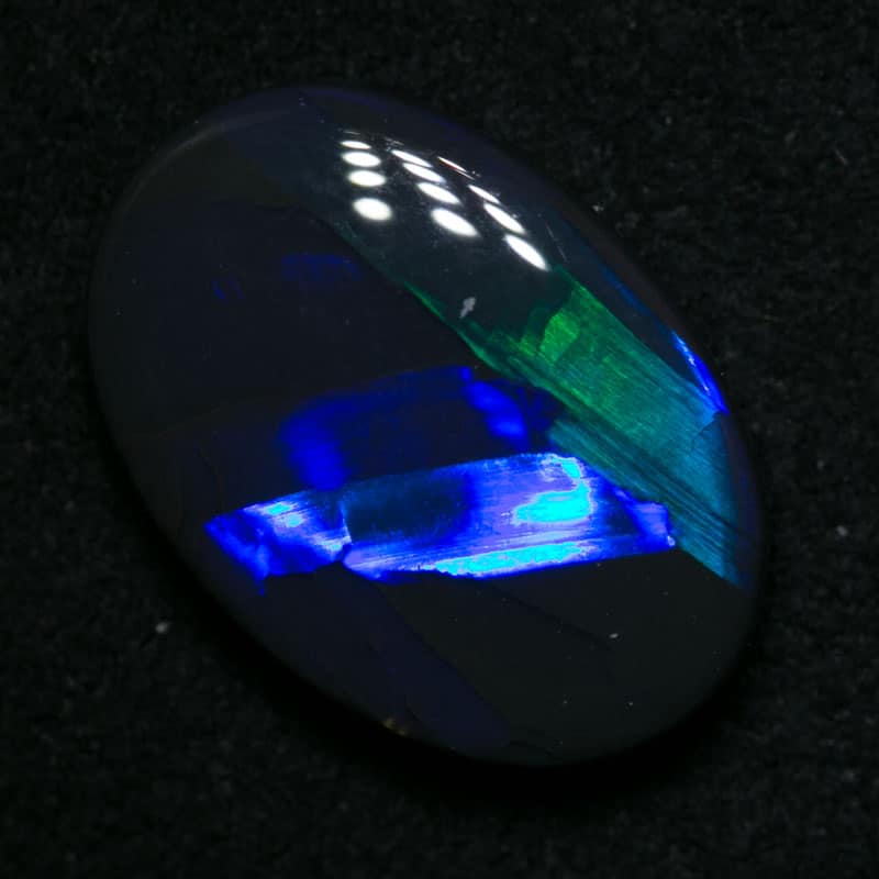 3.14 ct black opal 13x9x3.5mm - Image 4