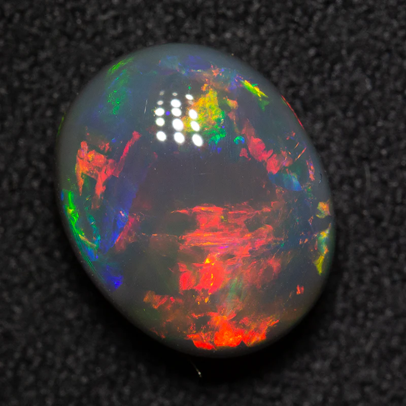 3.14 ct gem black opal 10.7x8.6x5mm - Image 4