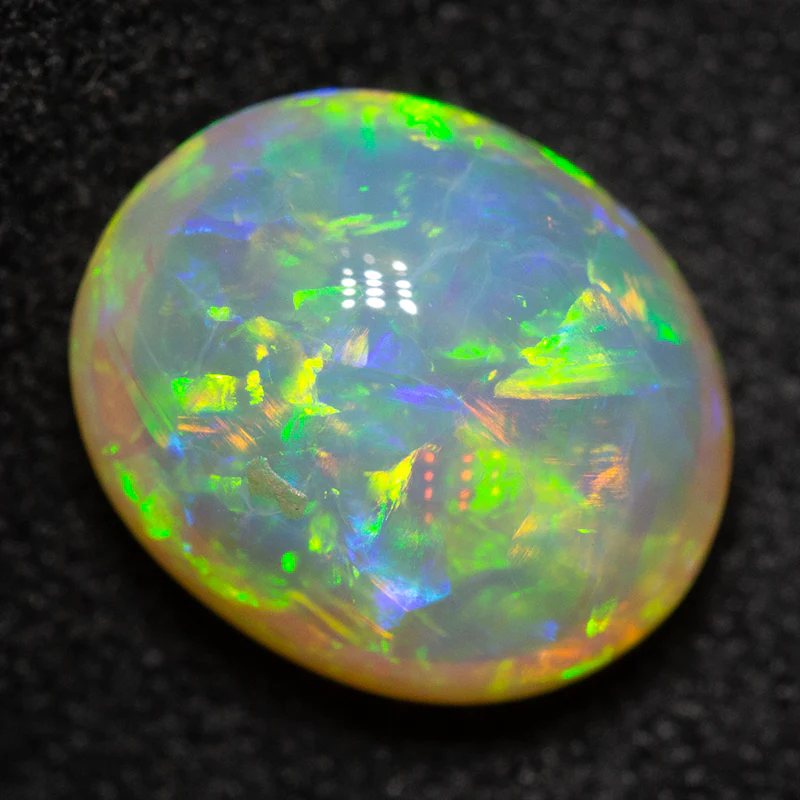 3.14 ct gem crystal opal 10x8.3x6.2mm - Image 3