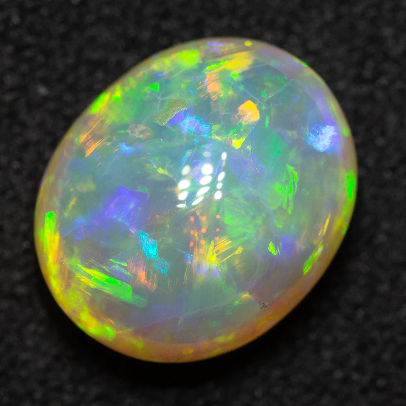 3.14 ct gem crystal opal 10x8.3x6.2mm - Image 4