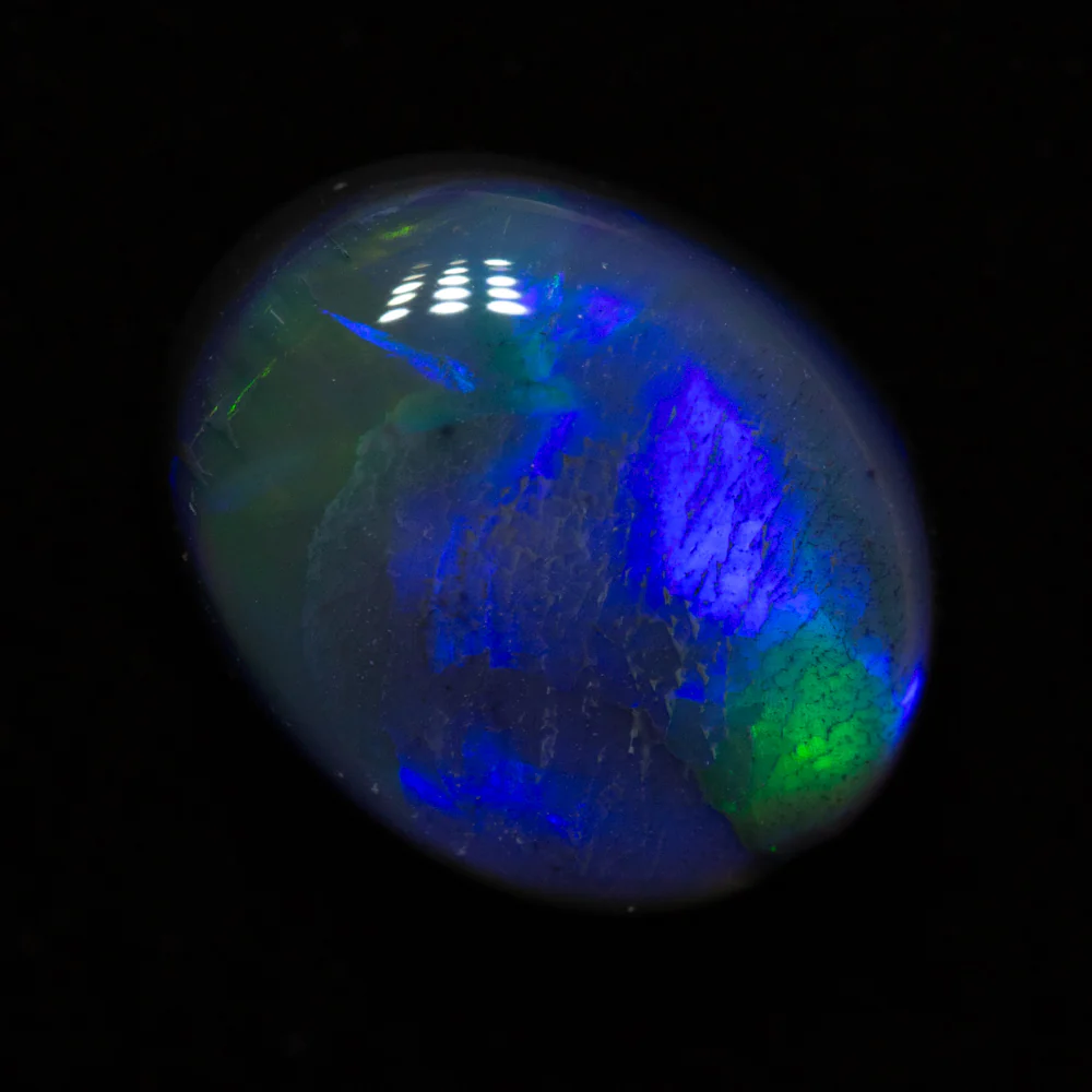 3.19 ct black opal 10.9x8.8x5mm - Image 2