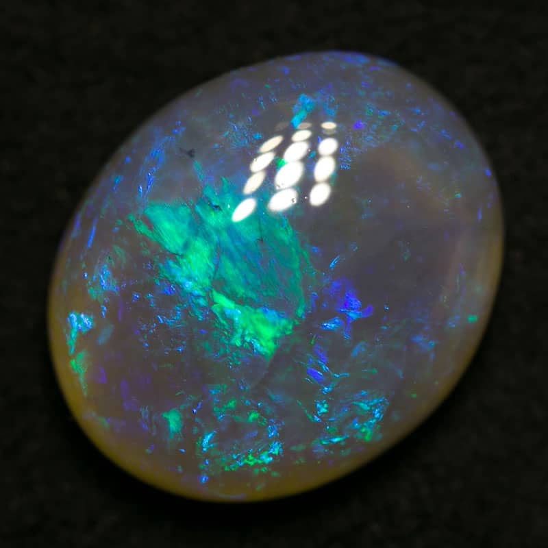 3.19 ct dark crystal opal 11x9x4.5mm - Image 2