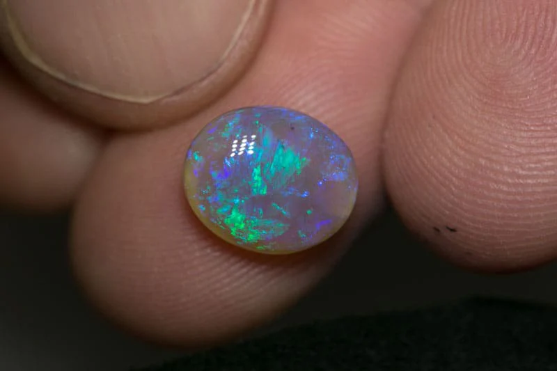 3.19 ct dark crystal opal 11x9x4.5mm - Image 3