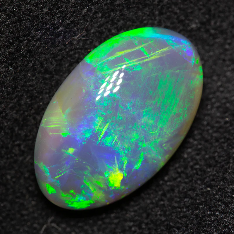 3.20 ct dark crystal opal 13.6x8.6x4.7mm - Image 2