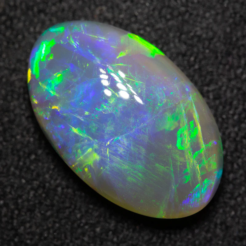 3.20 ct dark crystal opal 13.6x8.6x4.7mm - Image 3