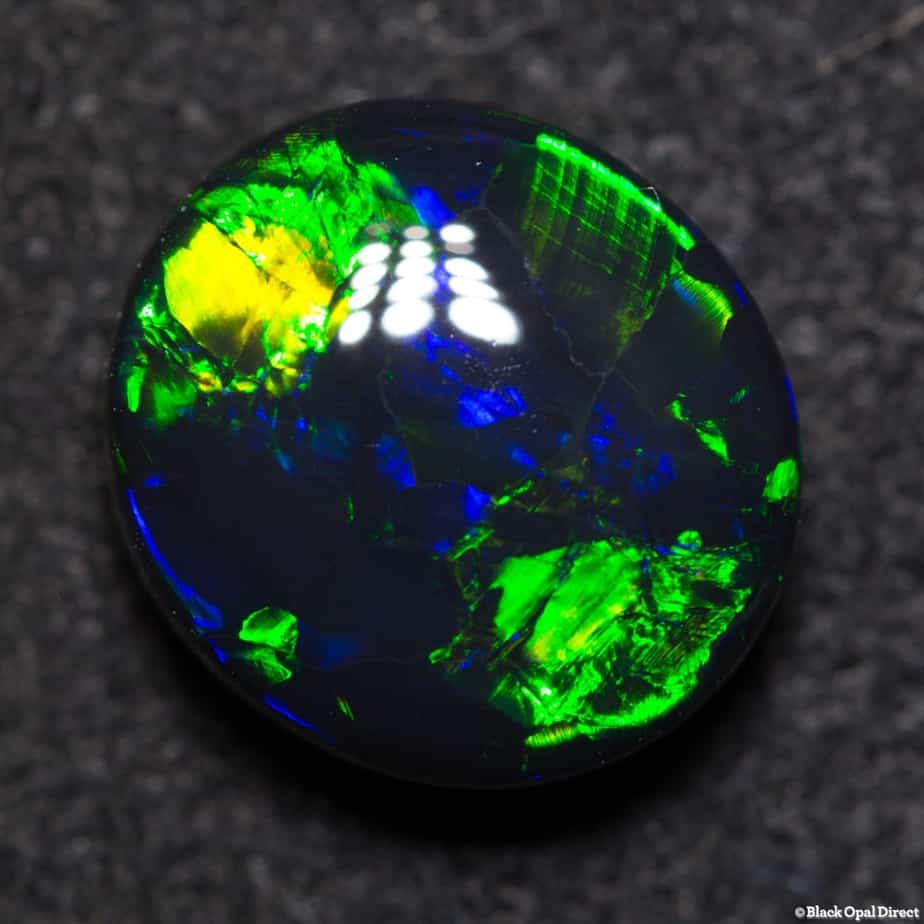 3.20 ct gem black opal 10x9.5x5mm Hidden for Helen Cook - Image 2