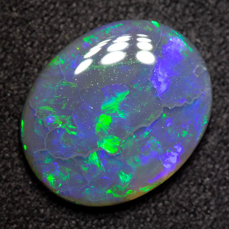 3.21 ct black opal 12.9x10.5x3.2mm - Image 2