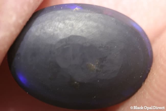 3.22 ct gem flag harlequin pattern black opal 12x9x4.5mm - Image 3