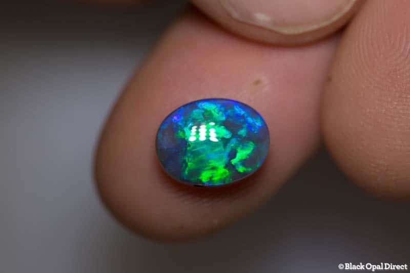 3.25 ct black opal 11x9x5mm - Image 4