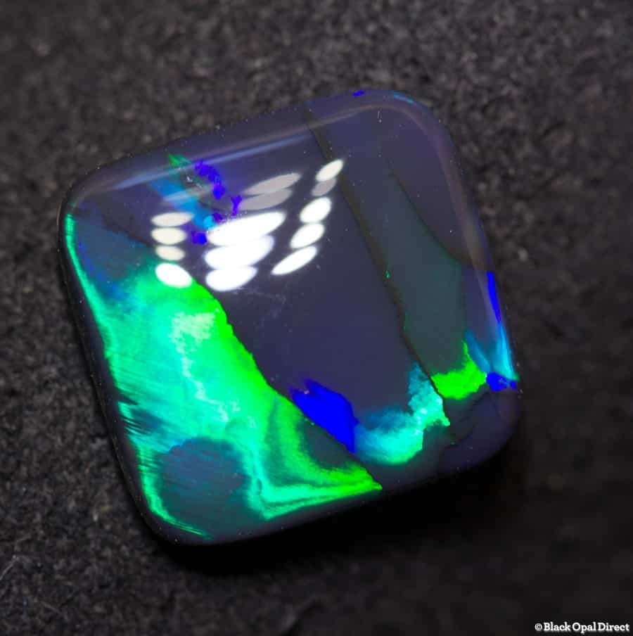 3.25 ct cushion cut black opal 11x11x3mm - Image 4