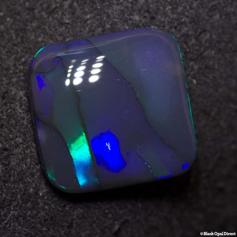 3.25 ct cushion cut black opal 11x11x3mm - Image 5