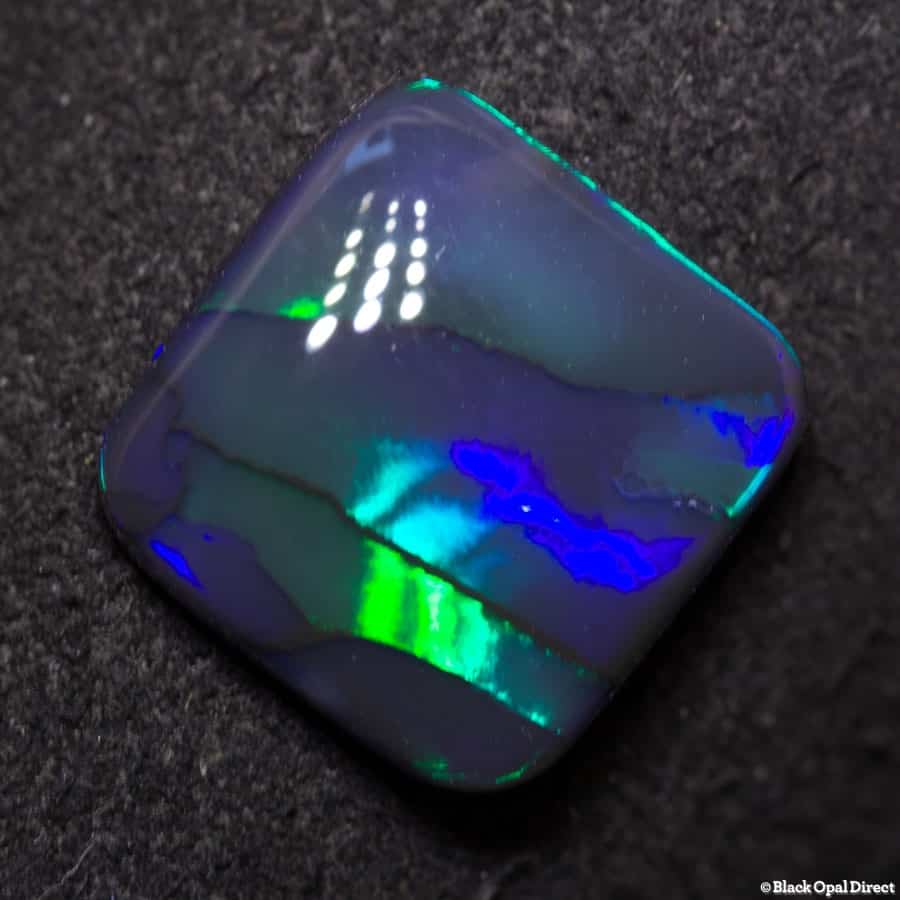 3.25 ct cushion cut black opal 11x11x3mm - Image 6
