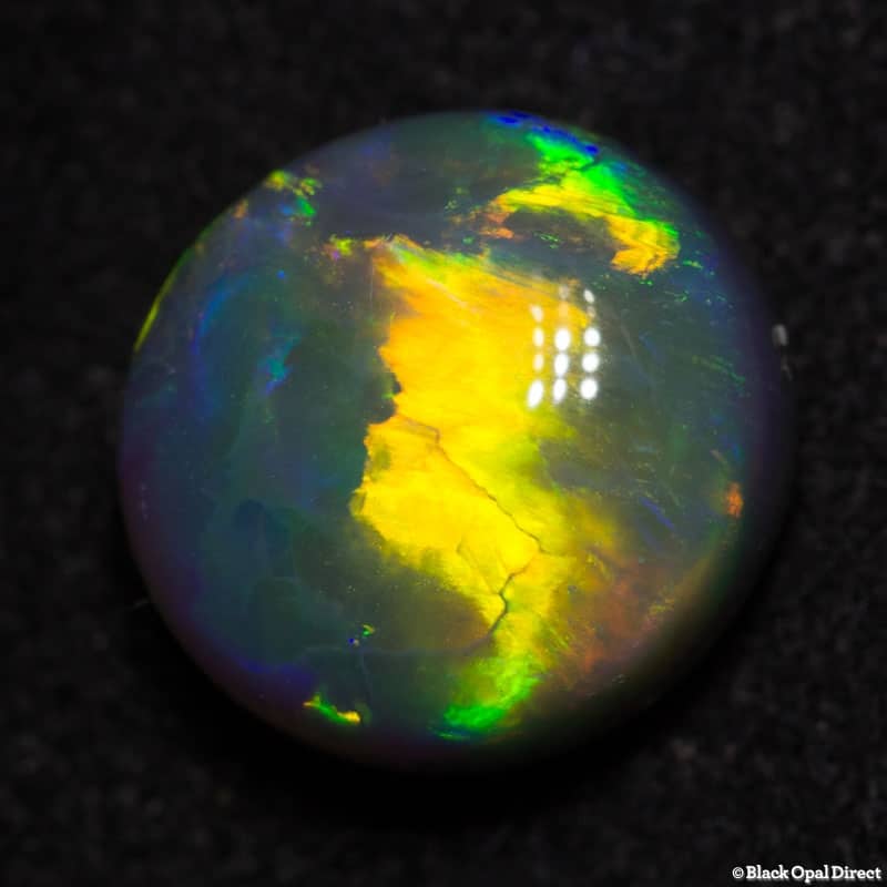 3.25 ct gem black opal 9.5x9x5mm - Image 3