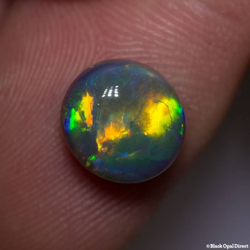 3.25 ct gem black opal 9.5x9x5mm - Image 4