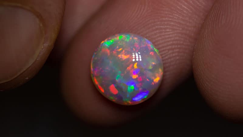 3.25 ct gem crystal opal 11mm round x 4mm - Image 2