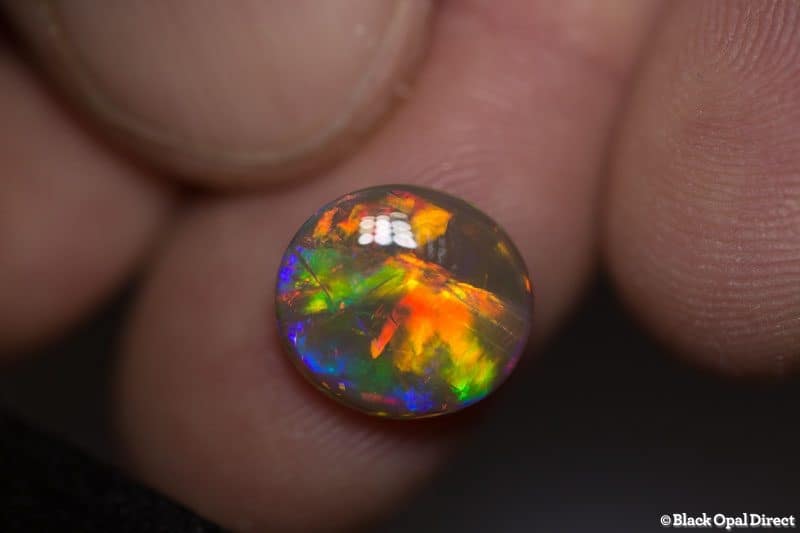 3.25 ct gem double sided crystal opal 12x11x4mm - Image 2