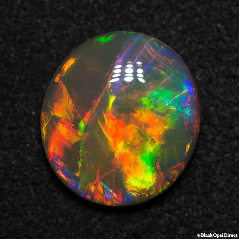 3.25 ct gem double sided crystal opal 12x11x4mm - Image 4